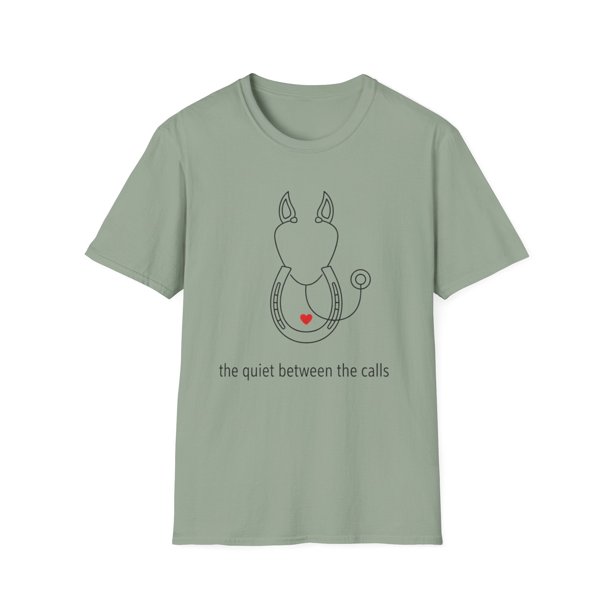 EMS and Horse "The Quiet Between Calls" T-Shirt