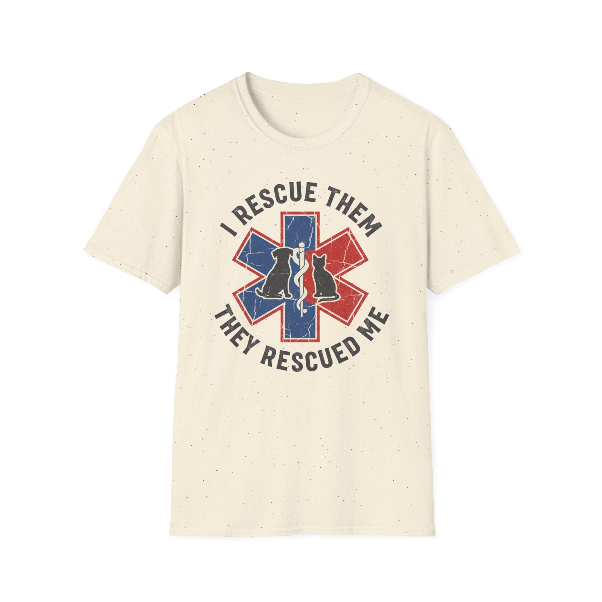 "I Rescue Them They Rescued Me" Dog and Cat T-Shirt