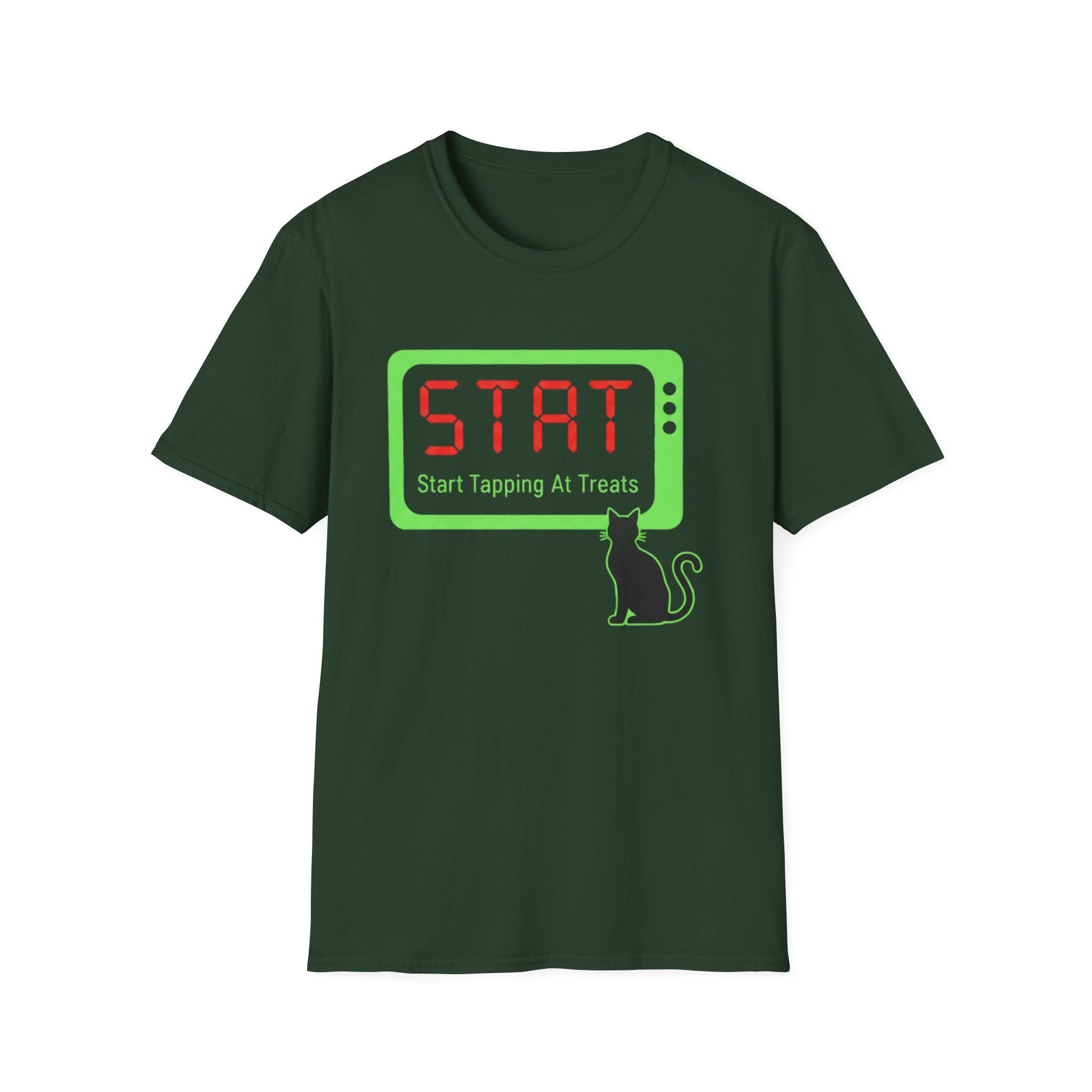 Cat "STAT: Start Tapping At Treats" T-Shirt