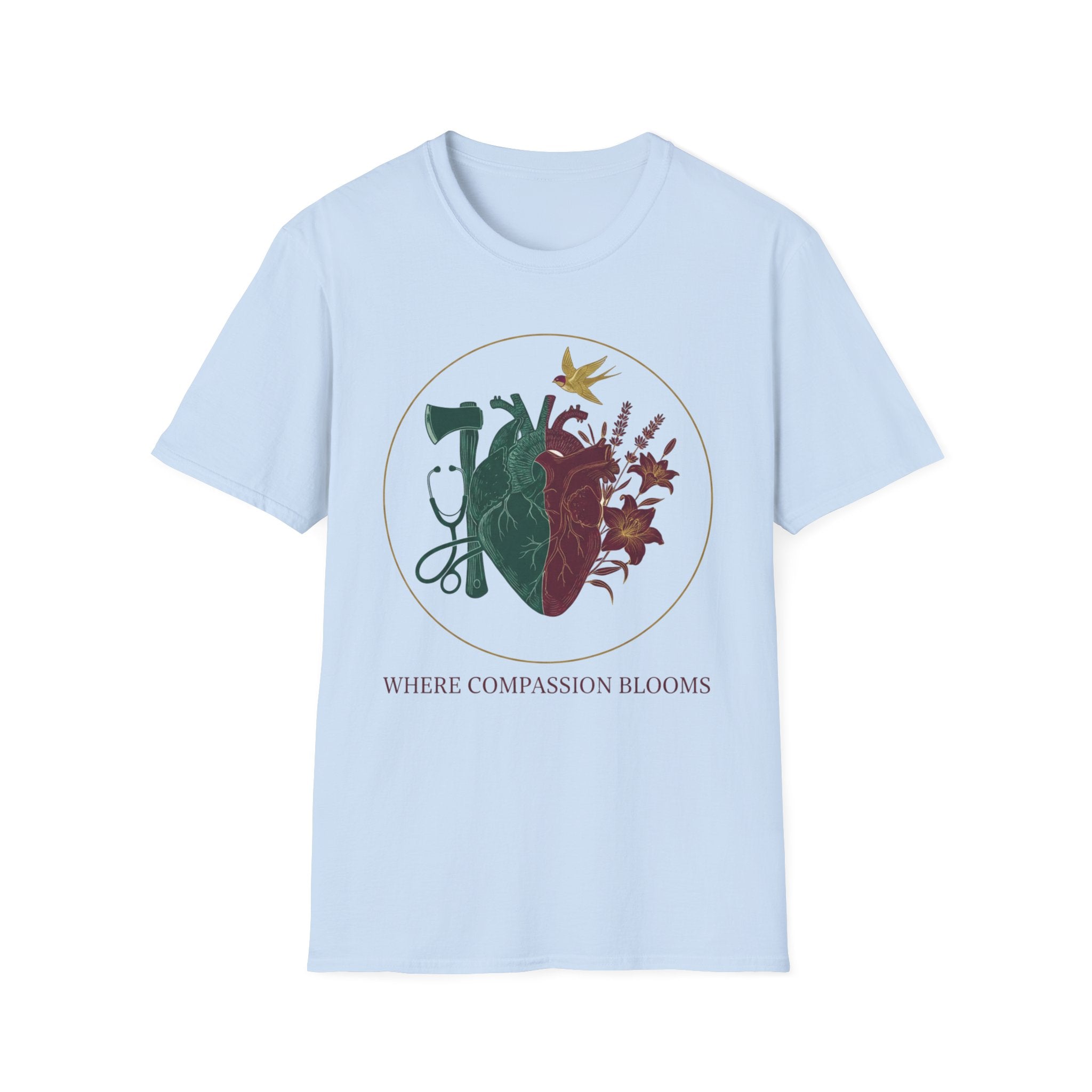 Fire EMS "Where compassion Blooms" T-Shirt
