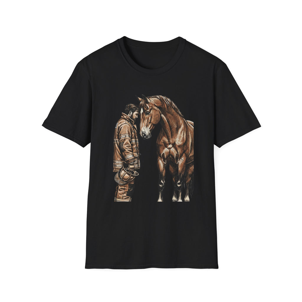Firefighter and Horse T-Shirt