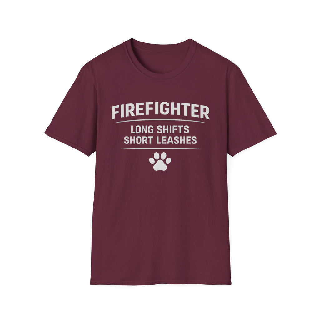 Firefighter Long Shifts Short Leashes T-Shirt