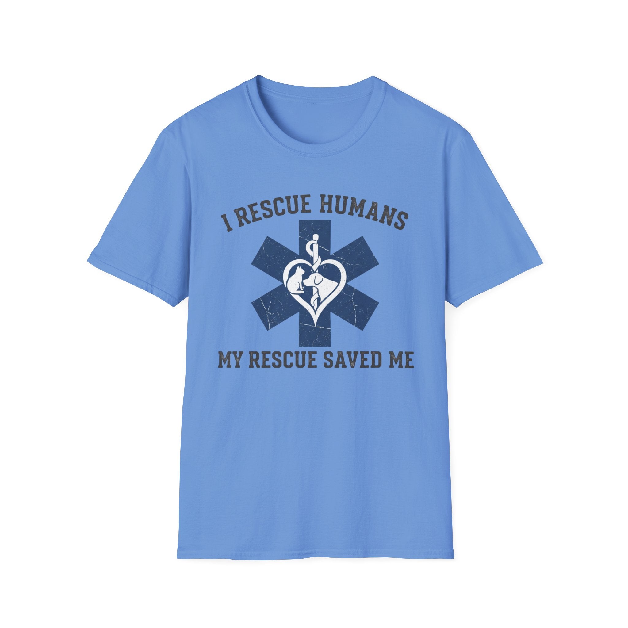 EMS "I rescue humans my rescue saved me" T-Shirt