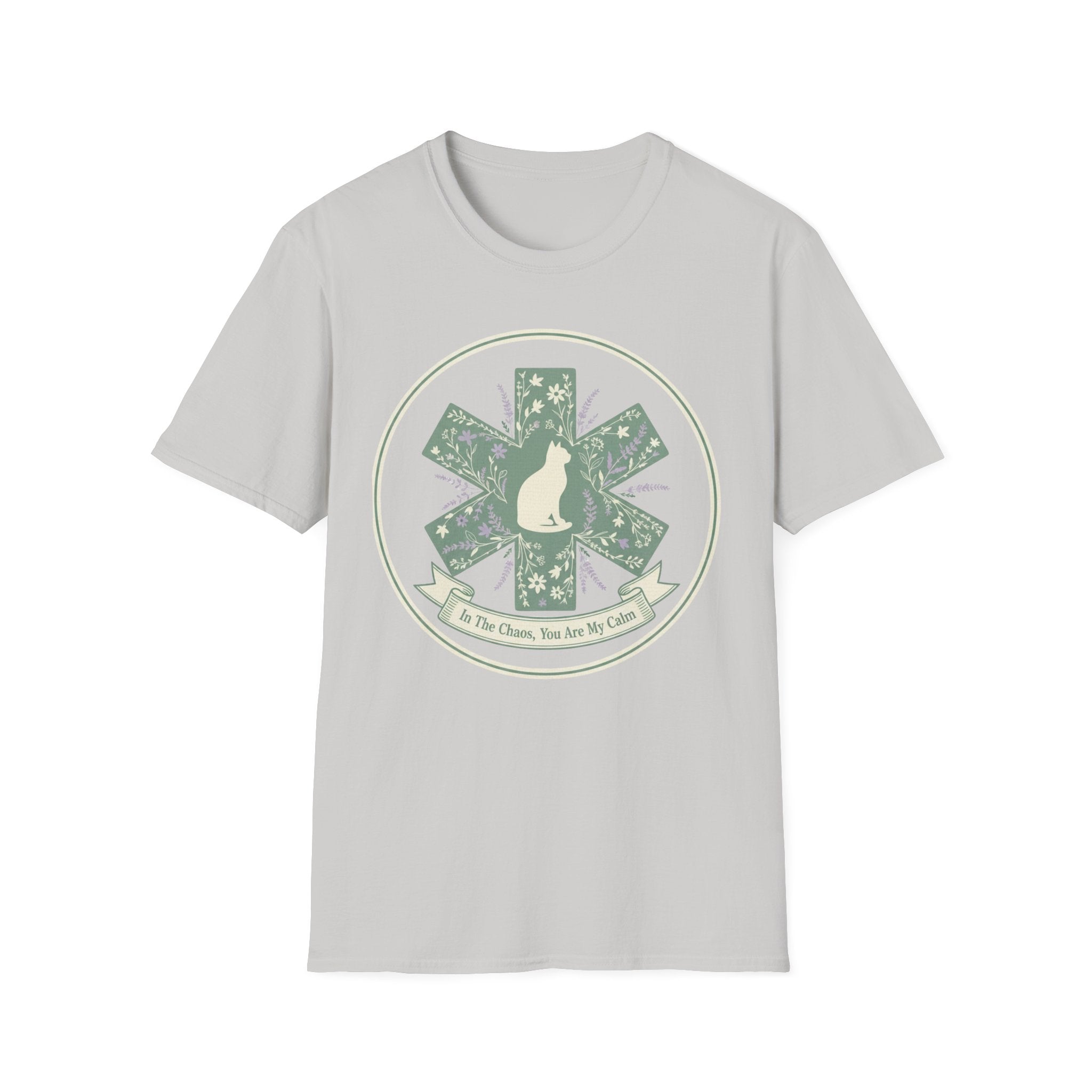 EMS Cat " In the Chaos You are My Calm" Boho T-Shirt