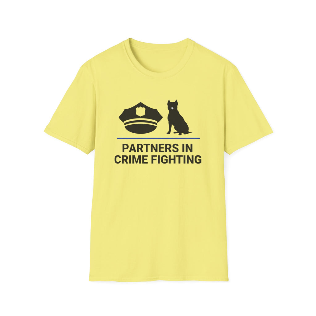 Police & Dog "Partners in Crime Fighting" T-Shirt