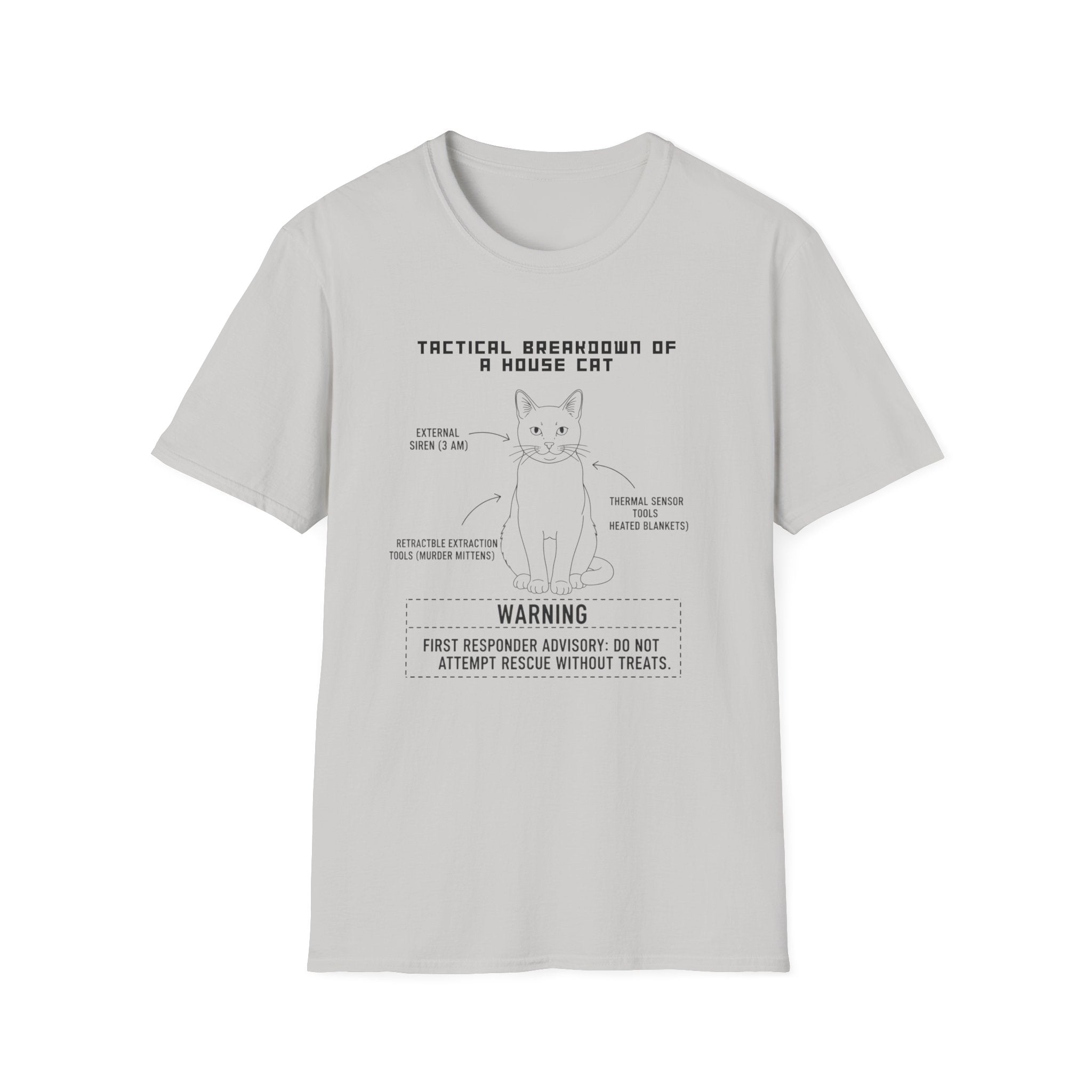 "Tactical Breakdown of a House Cat" T-Shirt