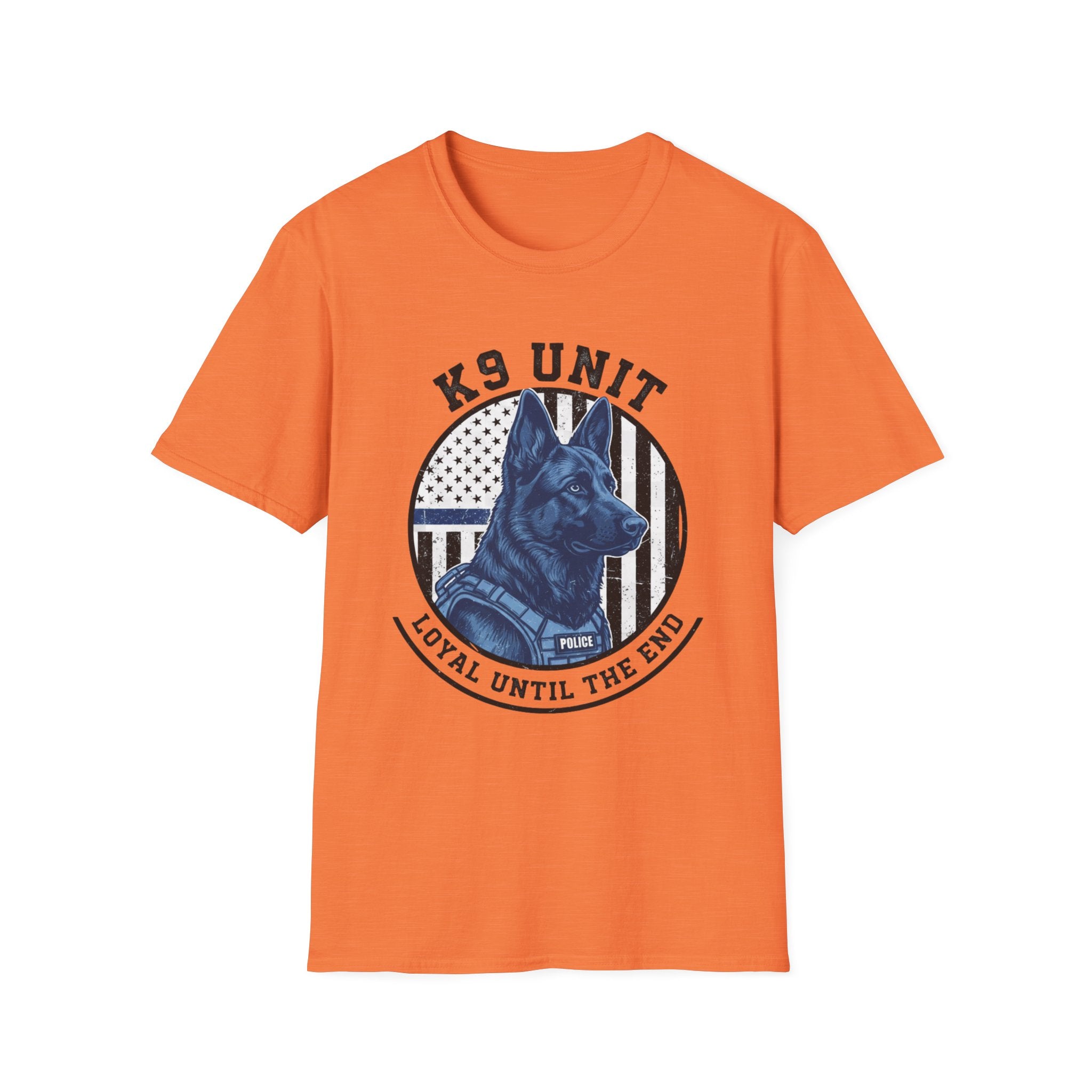 Police "K-9 Unit Loyal To The End" T-Shirt