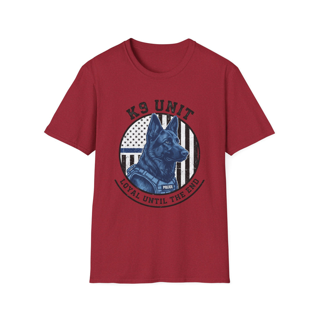 Police "K-9 Unit Loyal To The End" T-Shirt