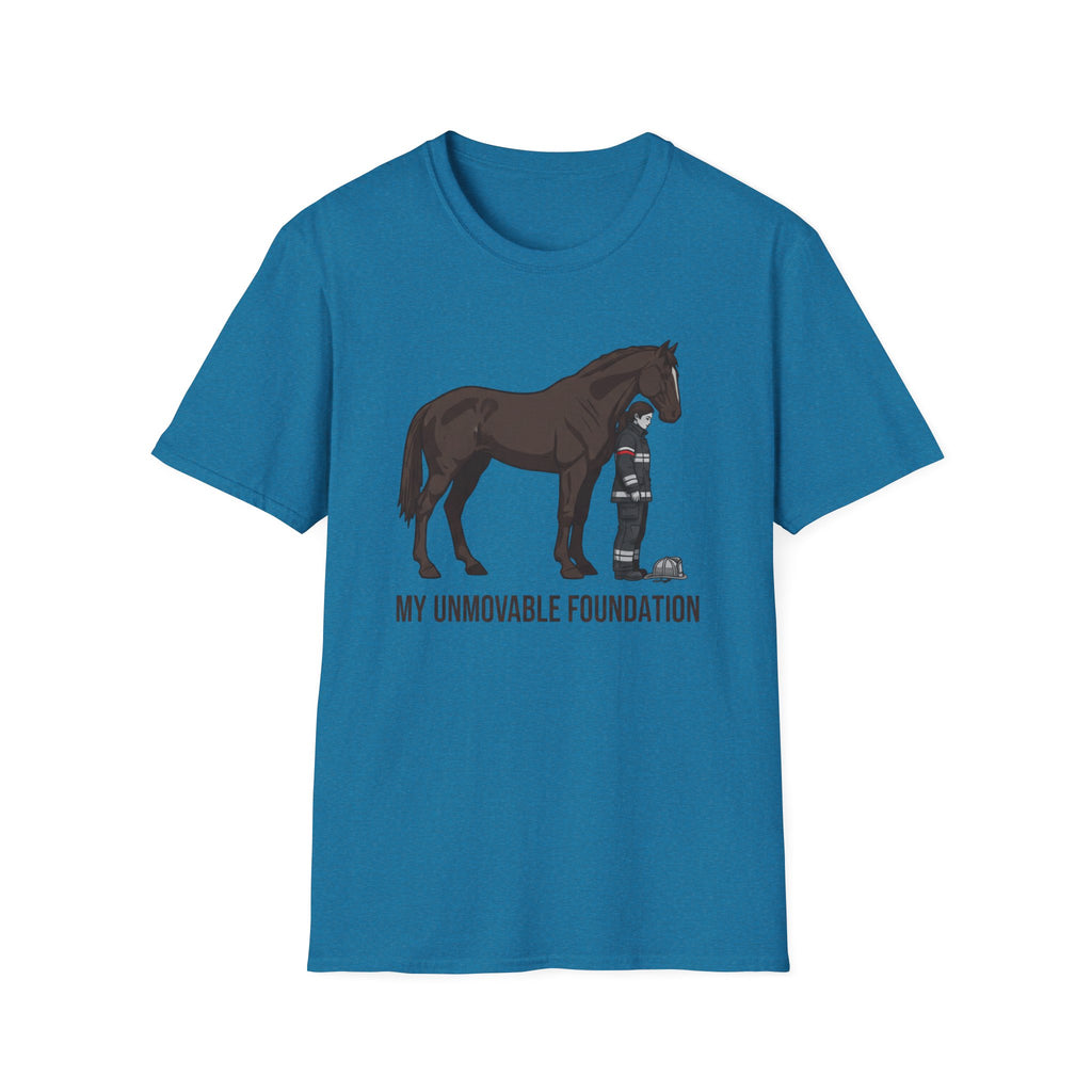 Female firefighter "My unmovable Foundation" T-Shirt