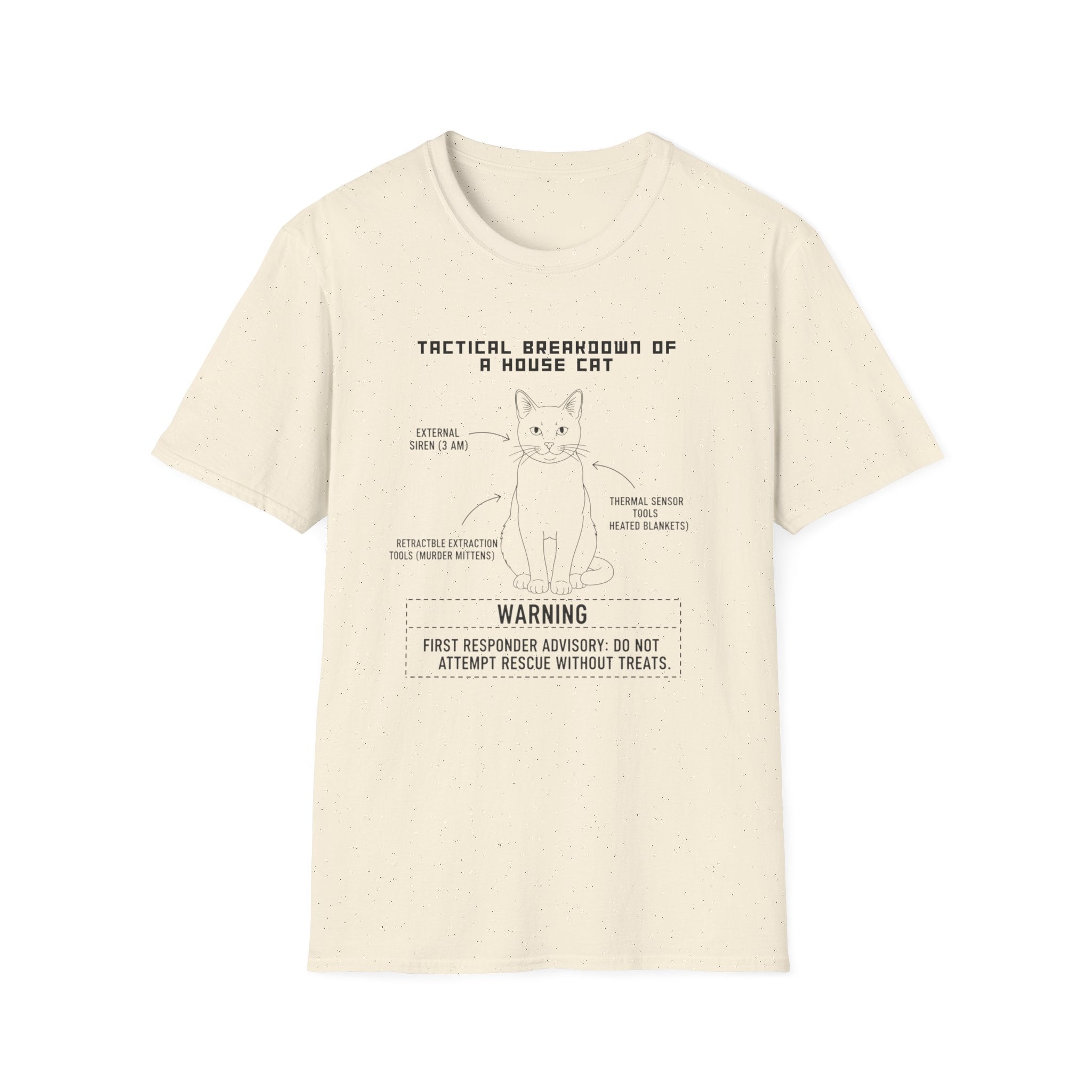 "Tactical Breakdown of a House Cat" T-Shirt