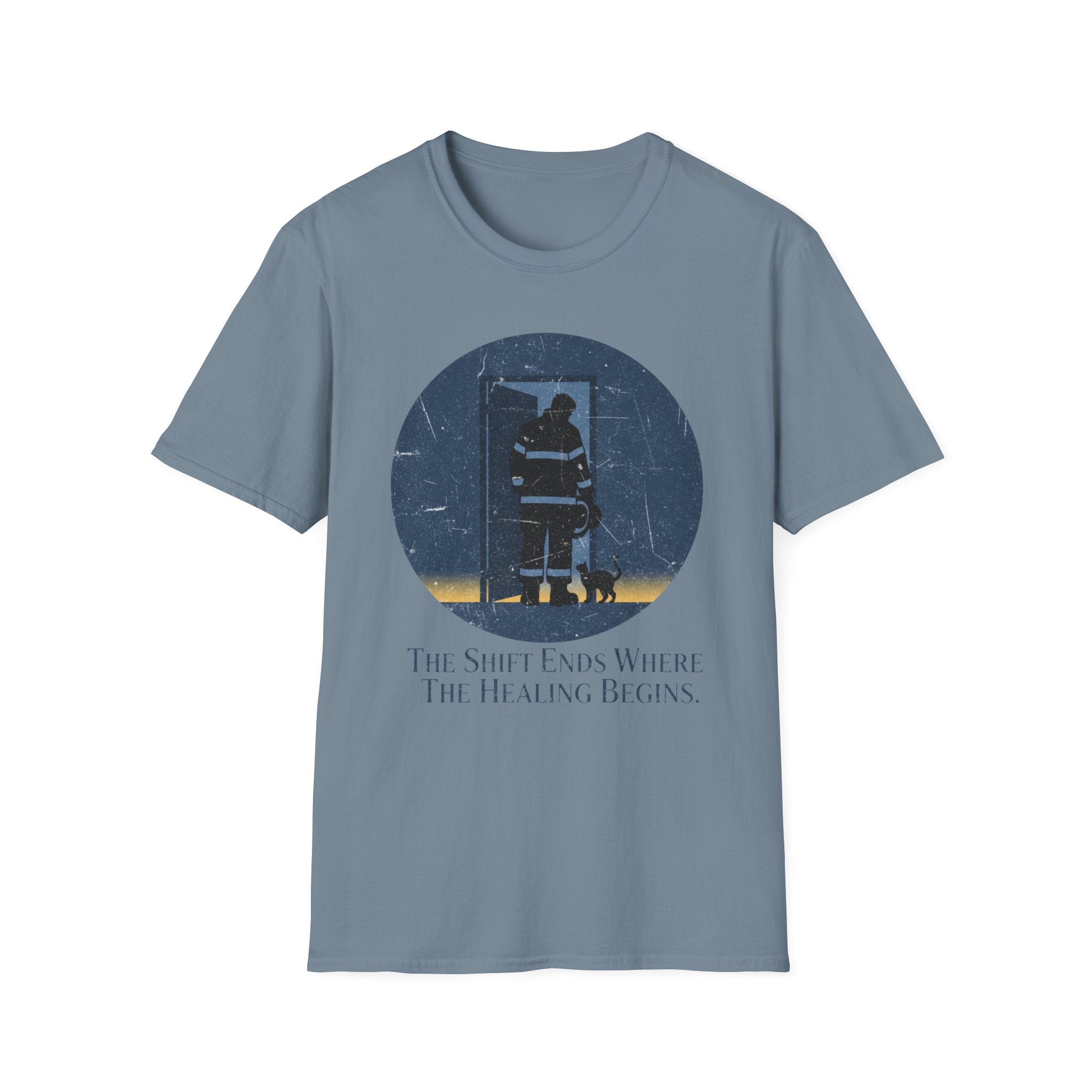Fire And Cat "The Shift Ends Where The Healing Begins" T-Shirt