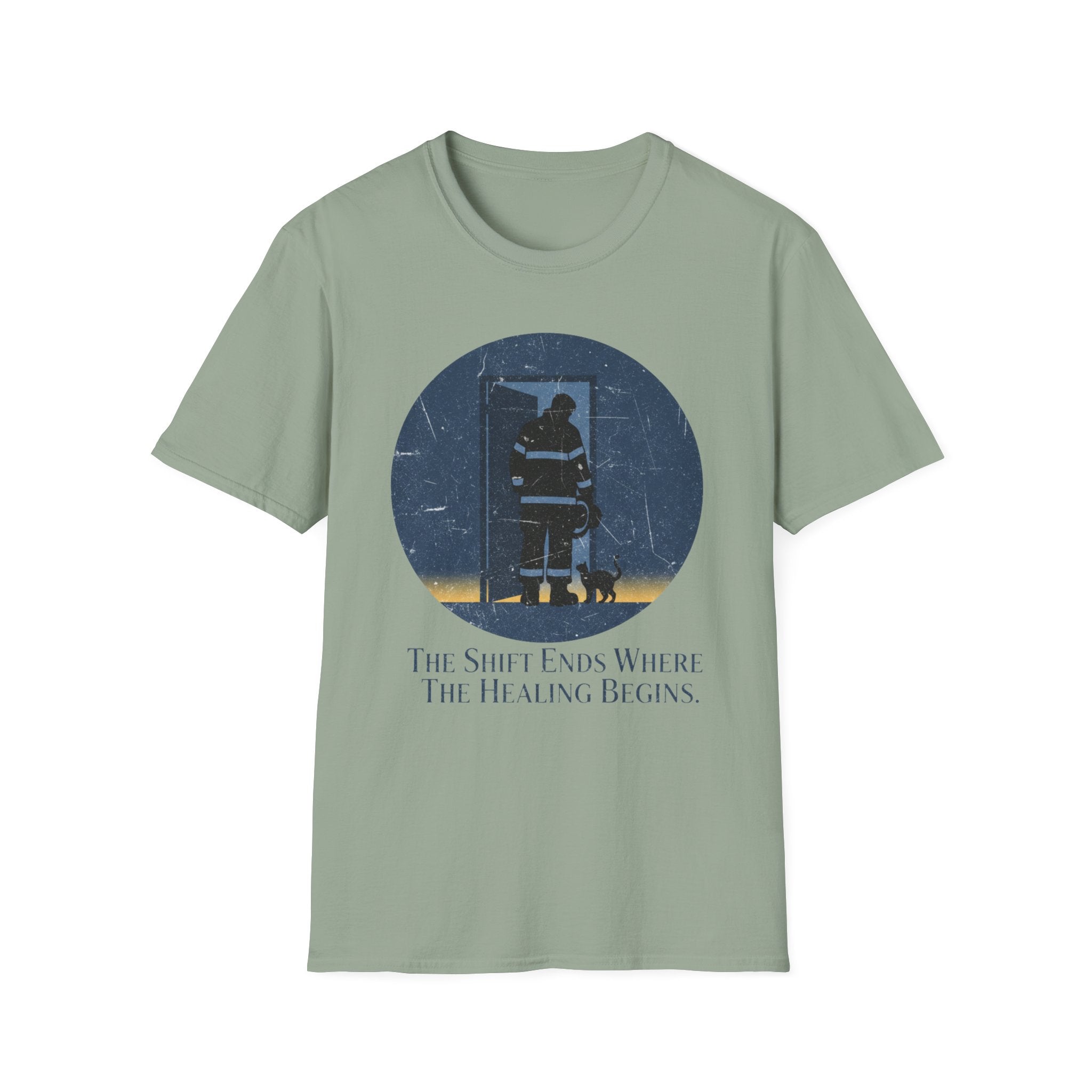 Fire And Cat "The Shift Ends Where The Healing Begins" T-Shirt