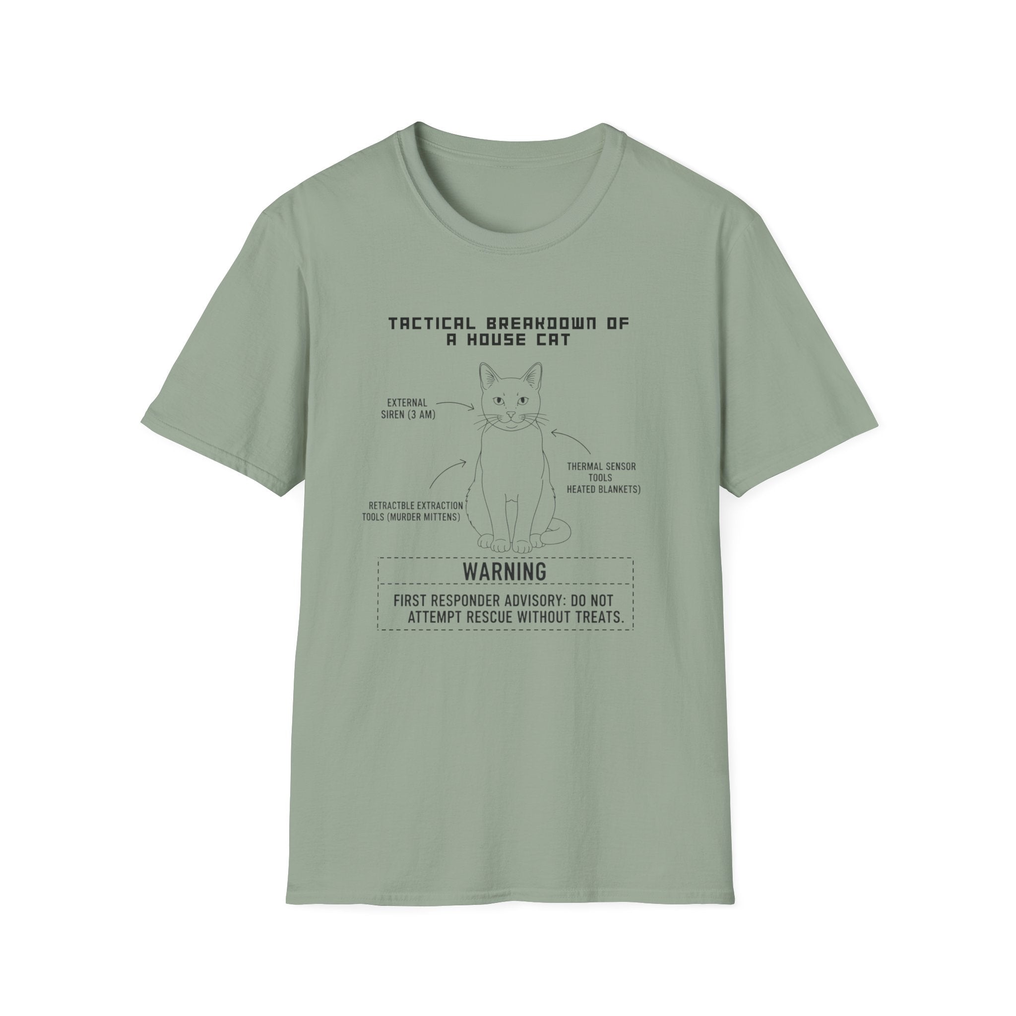 "Tactical Breakdown of a House Cat" T-Shirt