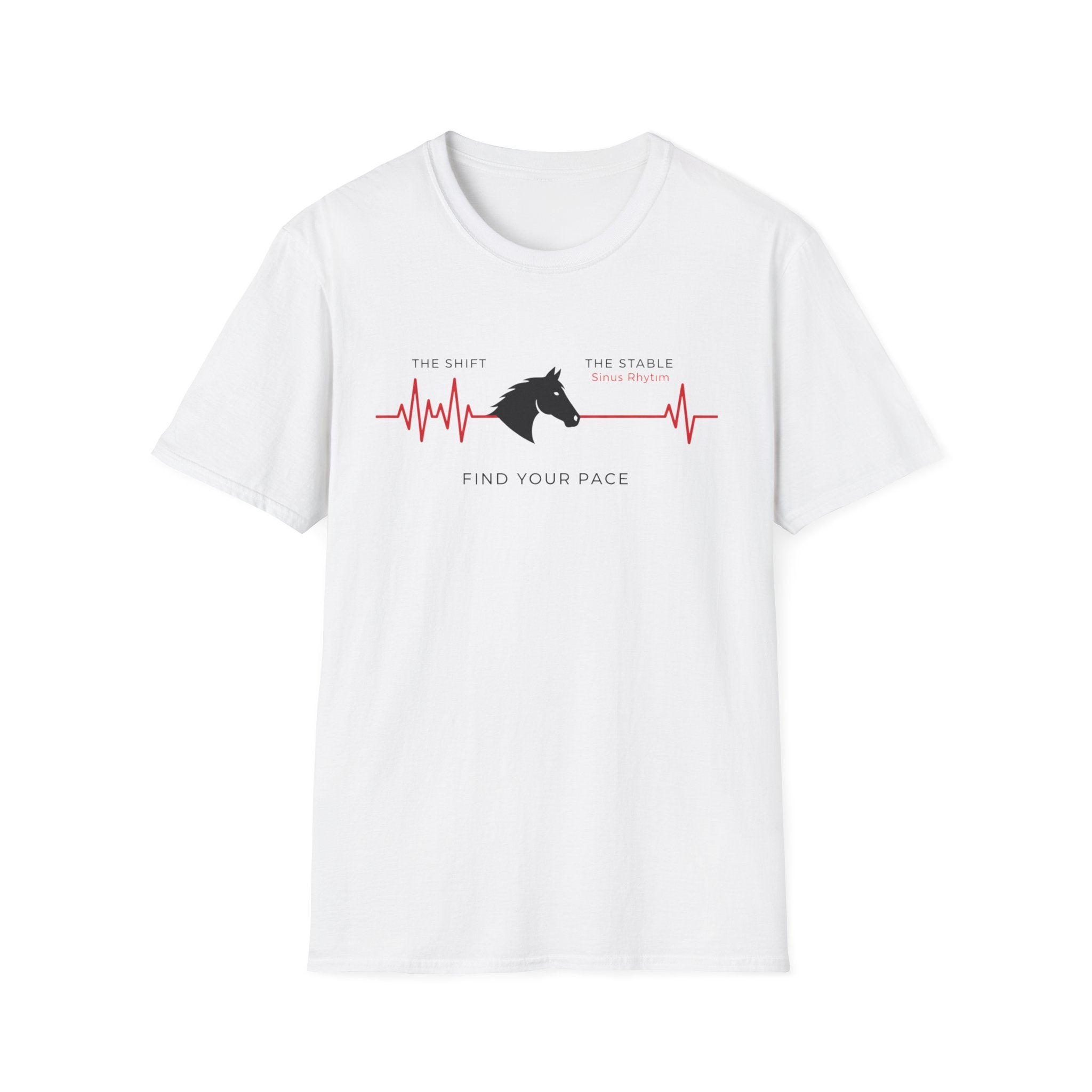 EMS and Horse "The Shift. The Stable. Find Your Pace" T-Shirt