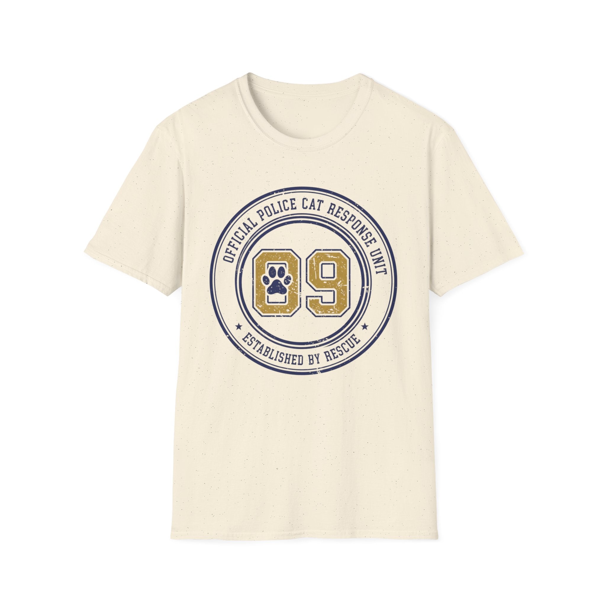 "Official Police Cat Response Unit Established by Rescue" T-Shirt
