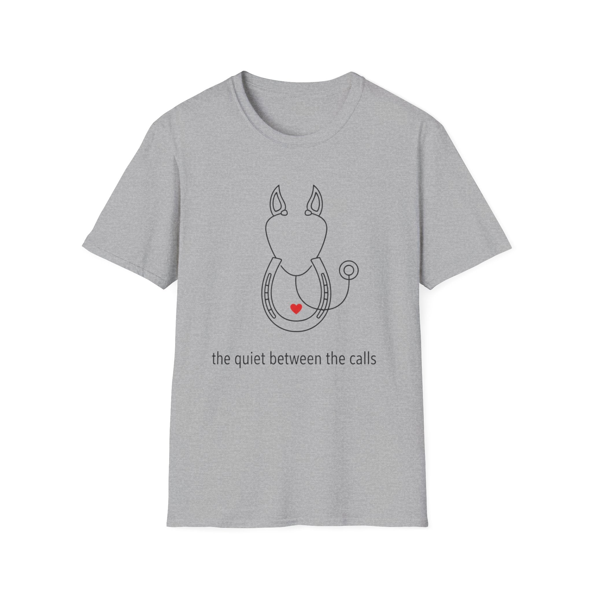 EMS and Horse "The Quiet Between Calls" T-Shirt