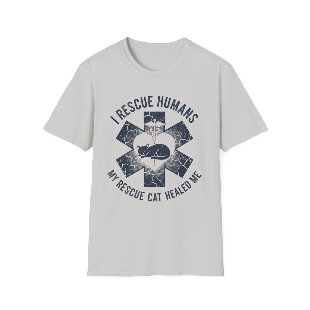 I Rescue Humans My Rescue Cat Saved Me T-Shirt