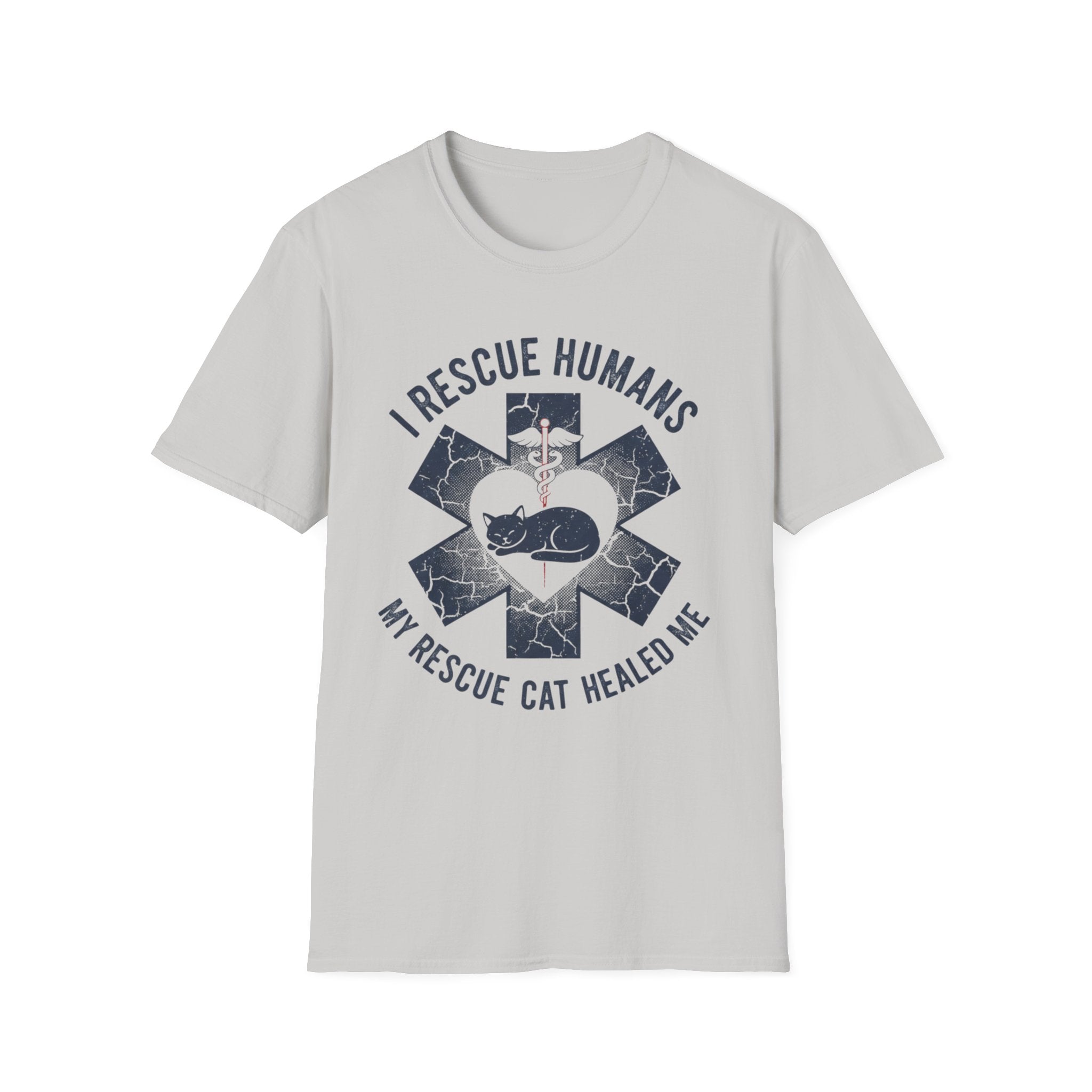 I Rescue Humans My Rescue Cat Saved Me T-Shirt