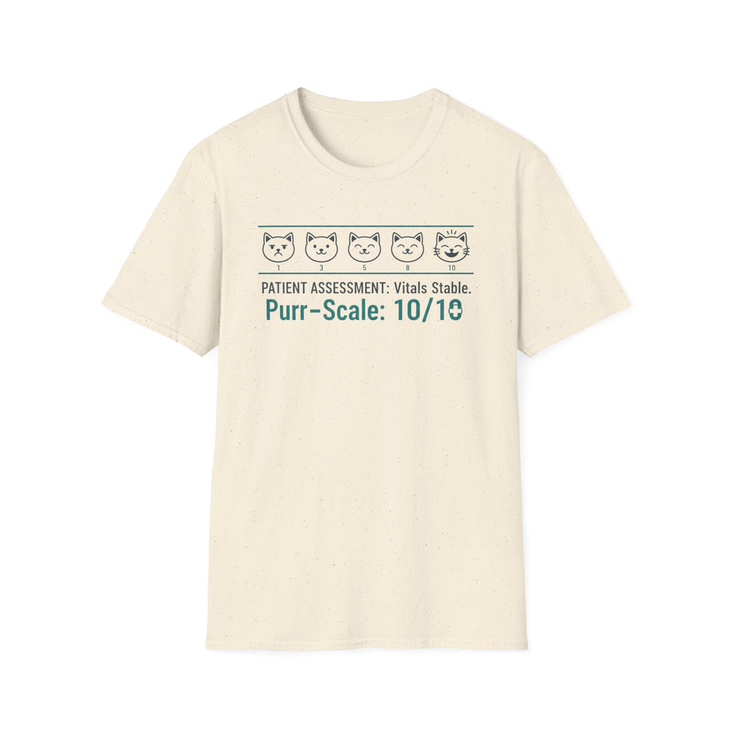"Patient Assessment Vitals Stable Purr Scale: 10/10" T-Shirt