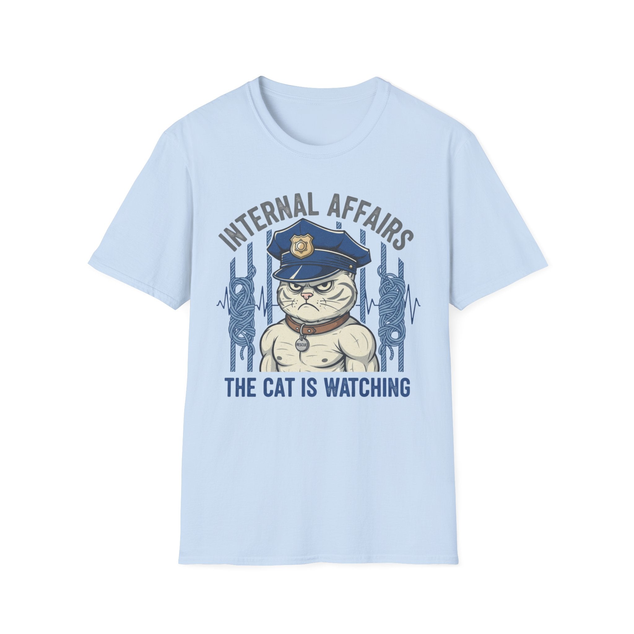 Police Cat "Internal Affairs The cat is Watching" T-Shirt