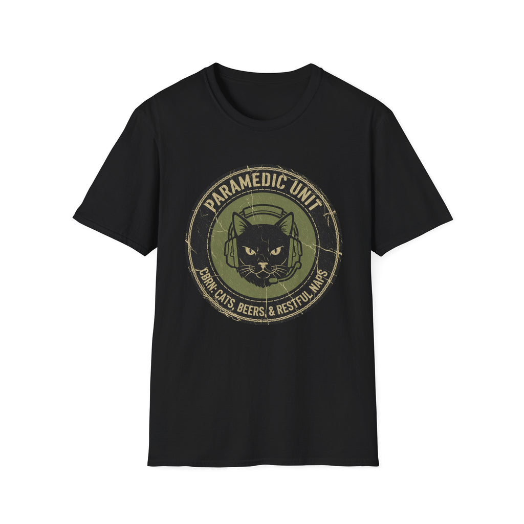 "Paramedic unit Cats Beers and Restful Naps" T-Shirt