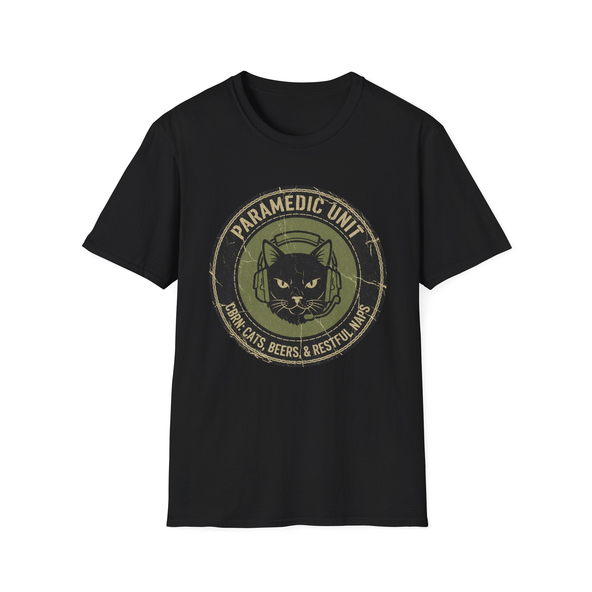 "Paramedic unit Cats Beers and Restful Naps" T-Shirt