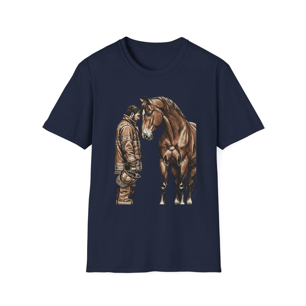 Firefighter and Horse T-Shirt